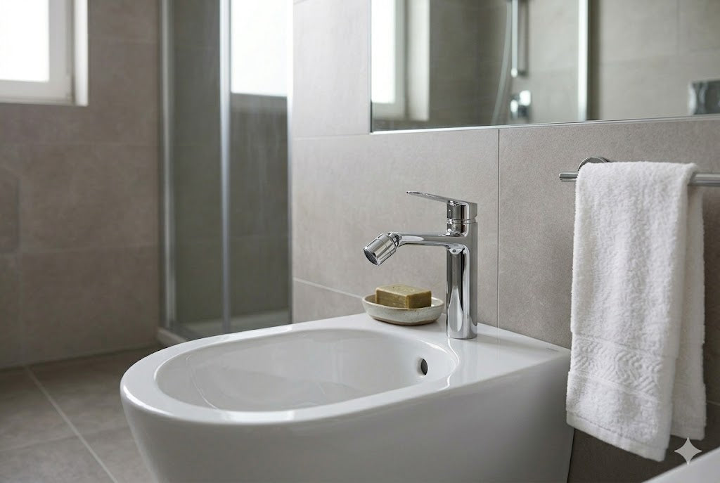 I Crolla - Miscelatore Bidet cromato monocomando mod. Perfetta