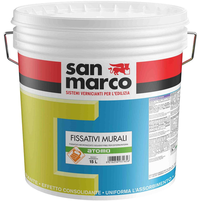 San Marco - Atomo Odorless wall fixative for interiors and exteriors, Transparent