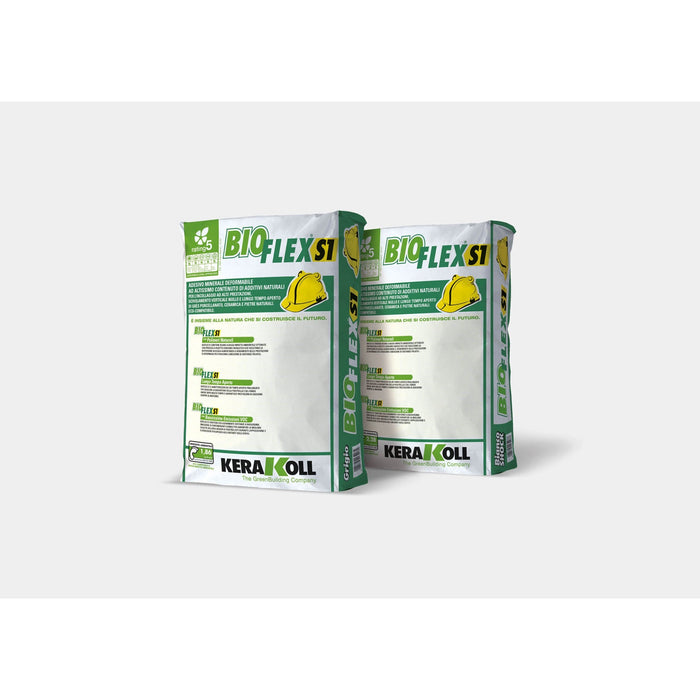 Kerakoll - Bioflex S1 Eco-friendly deformable mineral adhesive for gluing 25 kg White