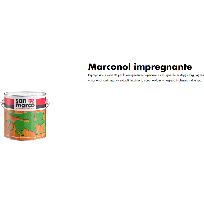 San Marco - Marconol impregnante a solvente lt.1 colori vari ad alta penetrazione