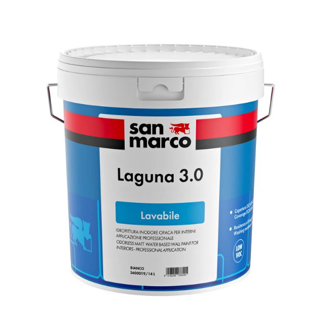 San Marco - Laguna 3.0 Idropittura lavabile inodore per interni
