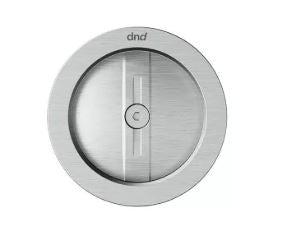 Eclisse - Kit di chiusura con nottolino cromo satinato mod. Cassiopea per ante scorrevoli in legno