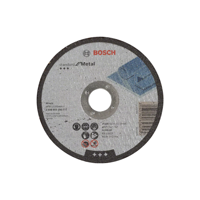 Bosch - Disco da taglio standard per metallo 115x1x22,3 secchiello 100pz