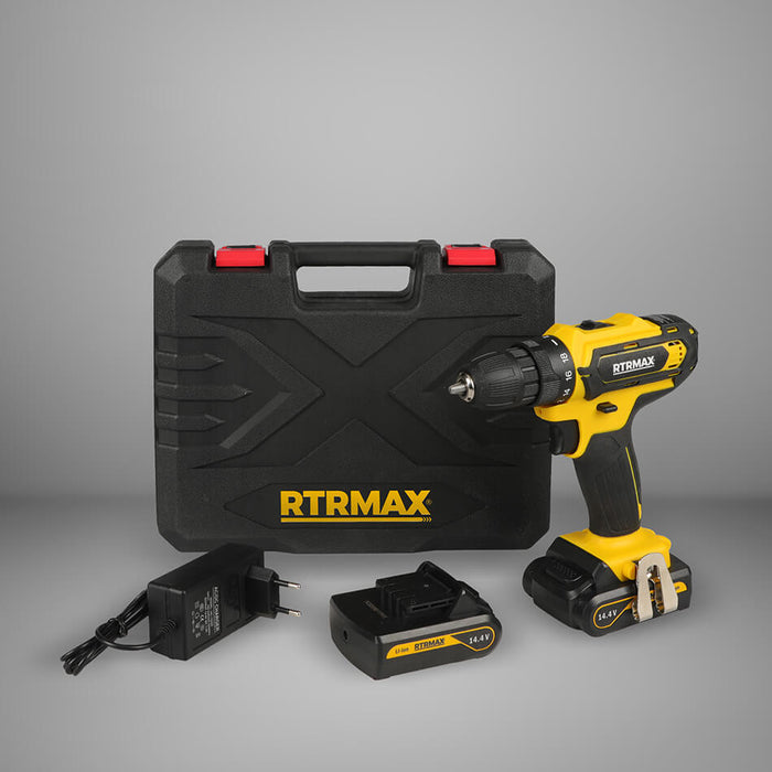 Rtrmax - Drill driver 2 batteries RTM345 14.4V 1.5AH