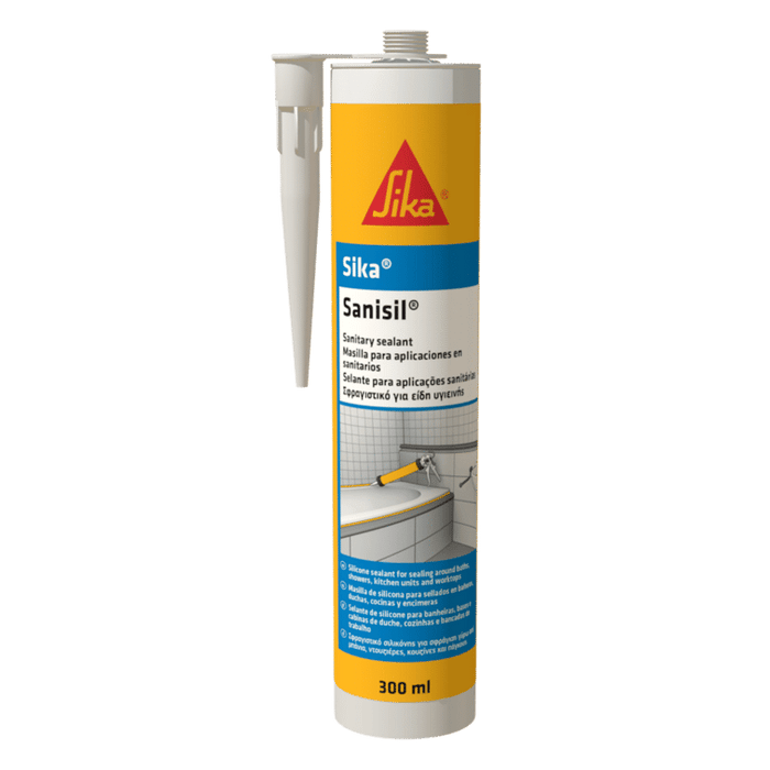 Sika - Sanisil silicone sealant for sanitary ware, white and transparent ml. 300