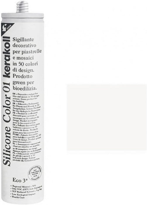 Kerakoll - Silicone Color decorative sealant for tiles and mosaics, 310ml cartridge