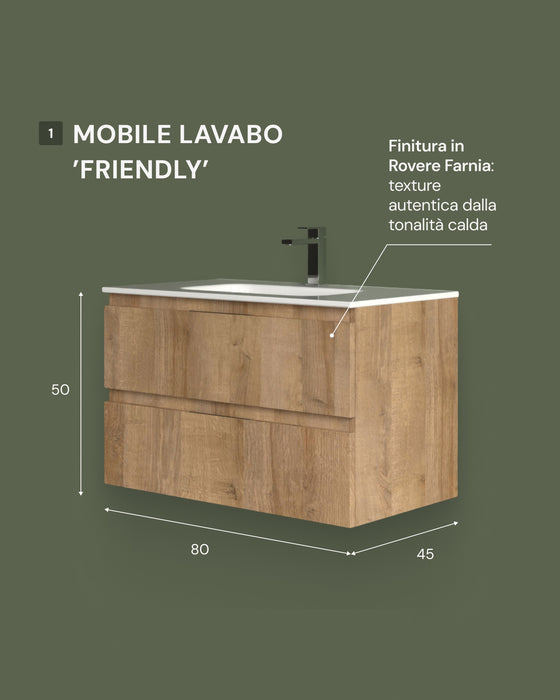 Composizione mobile mod. "Friendly" con specchio