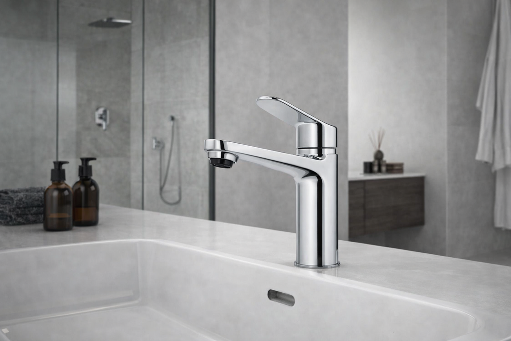 I Crolla - Miscelatore Lavabo cromato monocomando mod. Perfetta