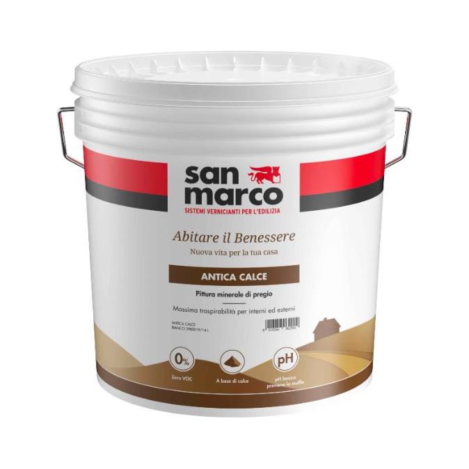 San Marco - Ancient lime White antistatic lime paint