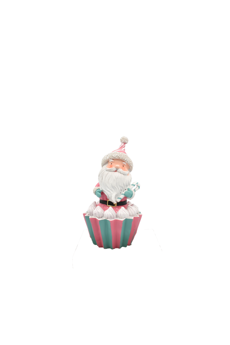 MERCURY HOME - Decorazione Candy Santa Klaus in resina