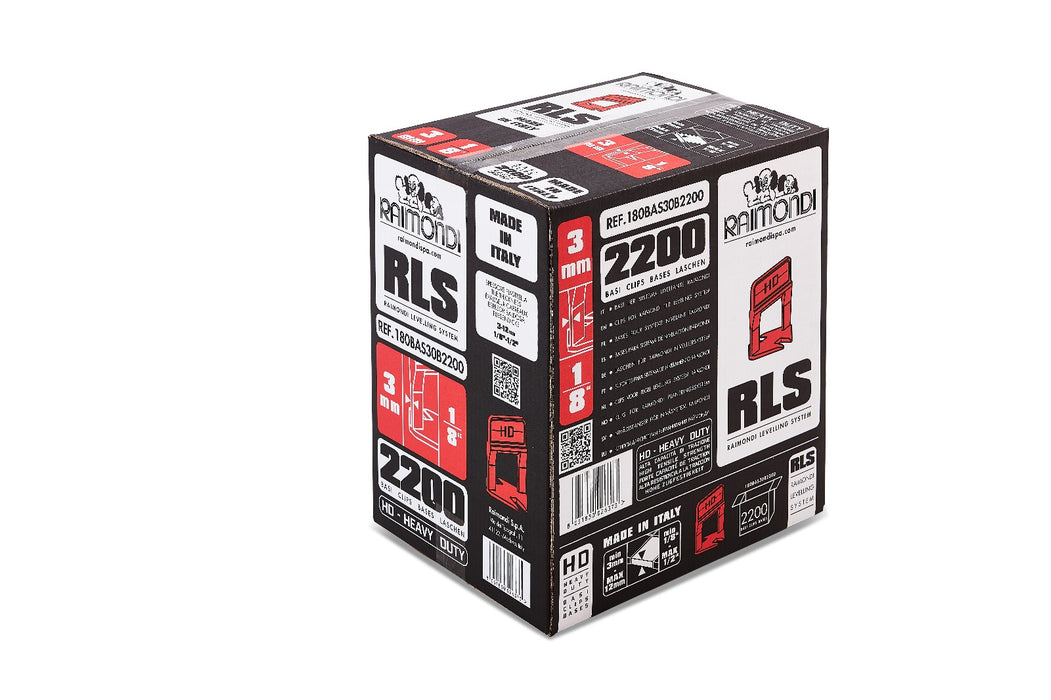 Raimondi - 2200 Basi HD per Fuga 3 mm e Piastrelle da 3 a 12 mm