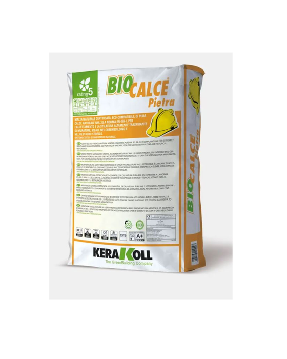Kerakoll - Biocalce Pietra Malta naturale eco-compatibile traspirante per murature Kg. 25