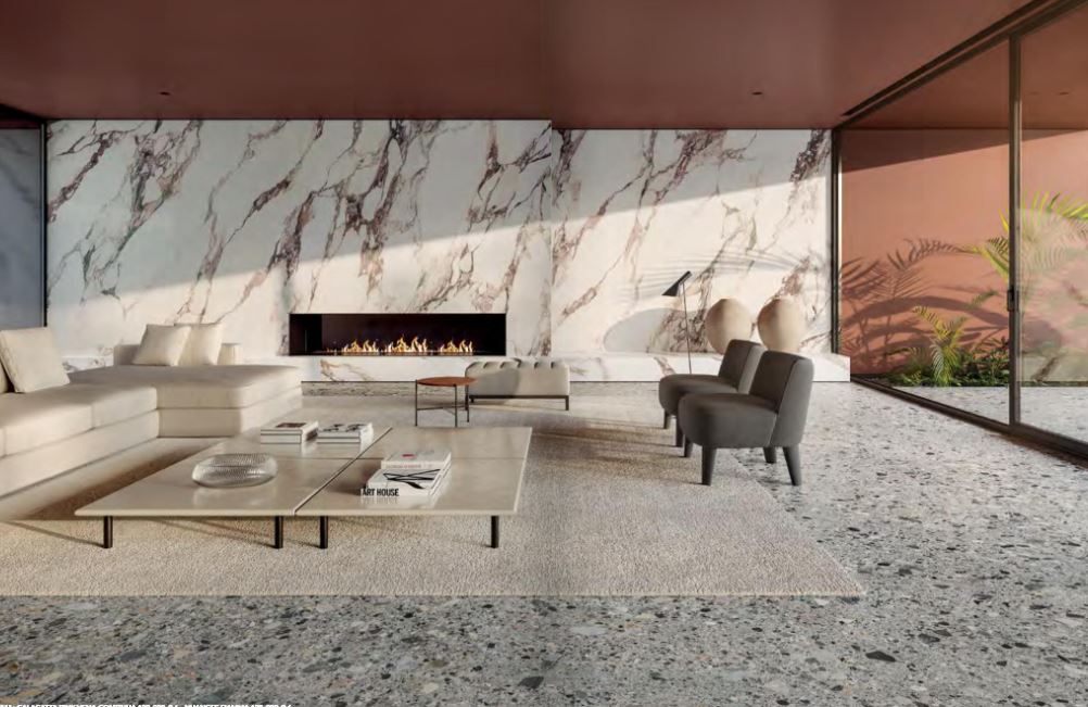 Italgraniti - Pavimento/rivestimento gres porcellanato Calacatta Pink 80x80 lappato rettificato