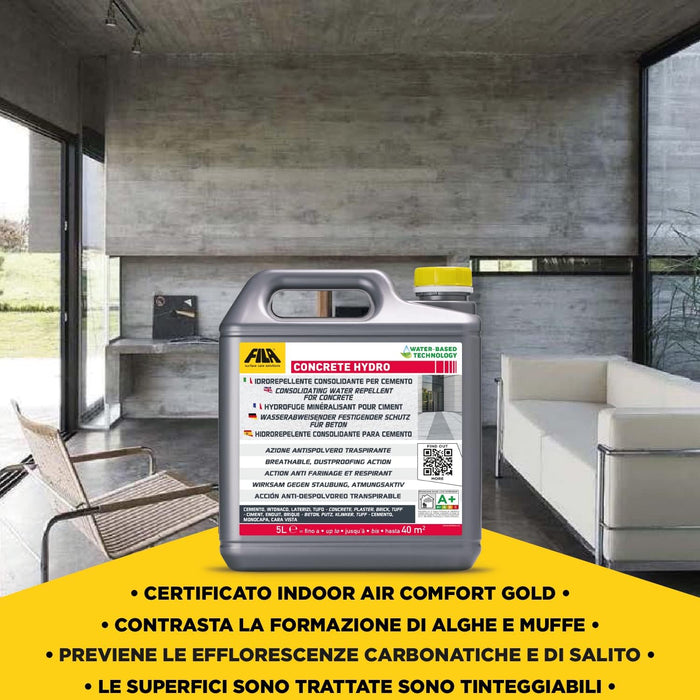 Fila - Concrete Hydro idrorepellente consolidante all'acqua lt. 5