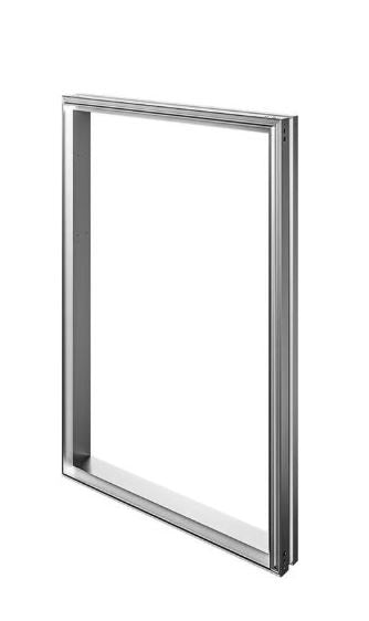 Eclisse - Sportelli filo muro anta singola a 4 lati Syntesis Areo intonaco/cartongesso a ribalta verso l'alto