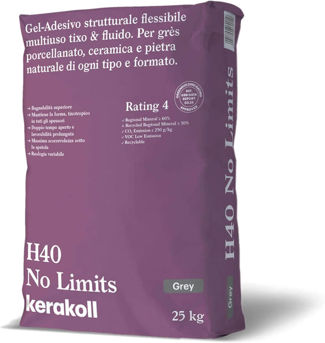 Kerakoll - H40 No Limits Multipurpose Structuring Adhesive Gel Kg. 25