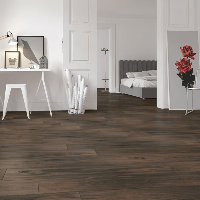 Interno39 - Piastrella pavimento effetto legno WILLOW BROWN 20x120 rettificato