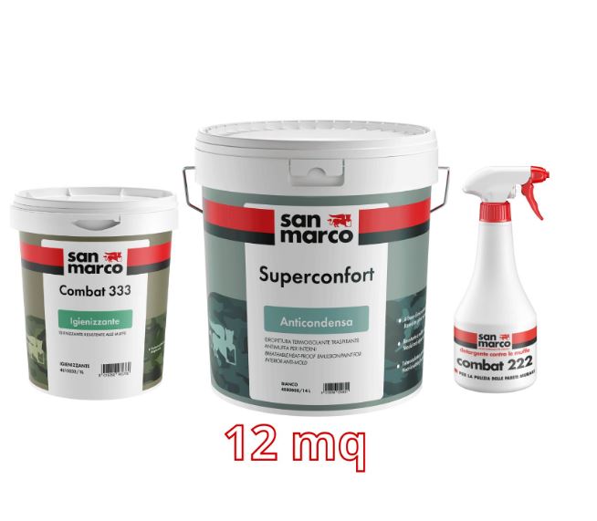 San Marco - Kit antimuffa e anticondensa per 12 mq di pareti