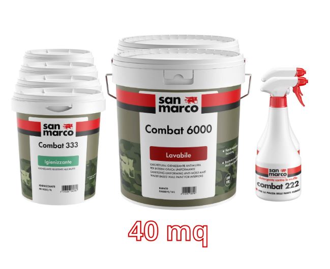 San Marco Kit antimuffa lavabile per 40 mq