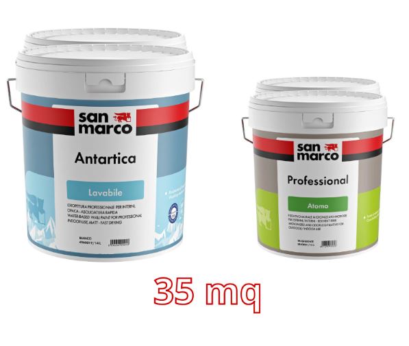 San Marco - Antartica Washable water-based paint, White