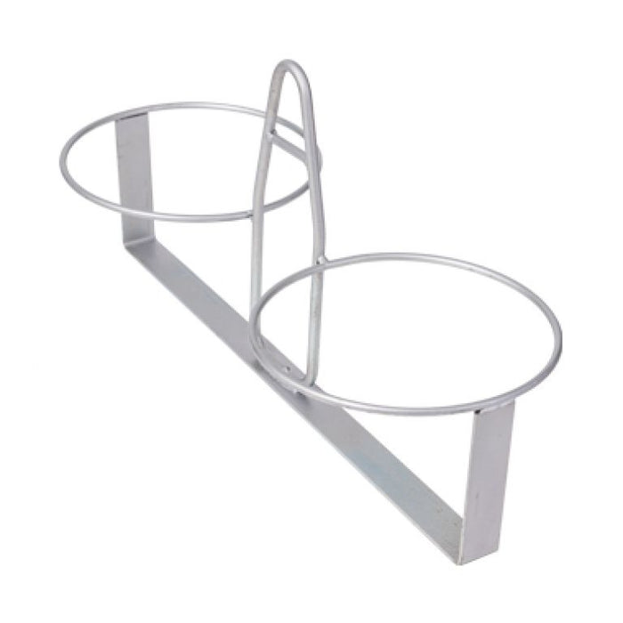 Porta secchi acciaio zincato a 2 posti