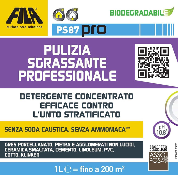 Fila - PS87 Pro lt. 1 Pulizia sgrassante professionale