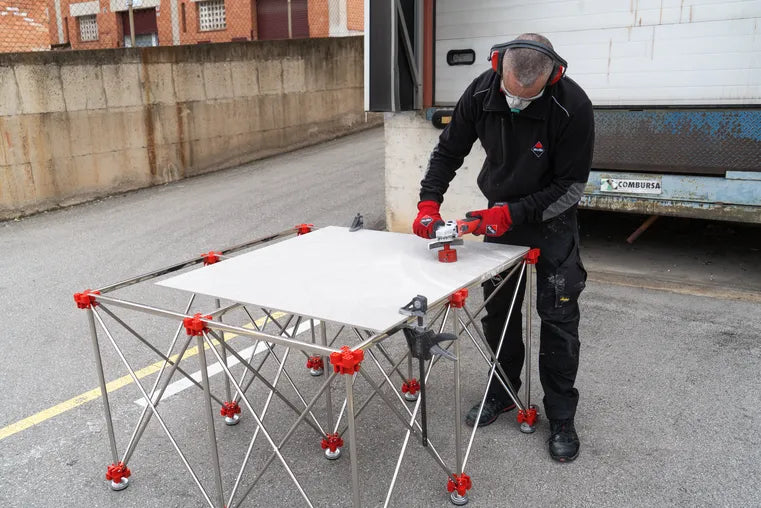 Rubi - Tavolo da lavoro retraibile 120x300 cod.28917