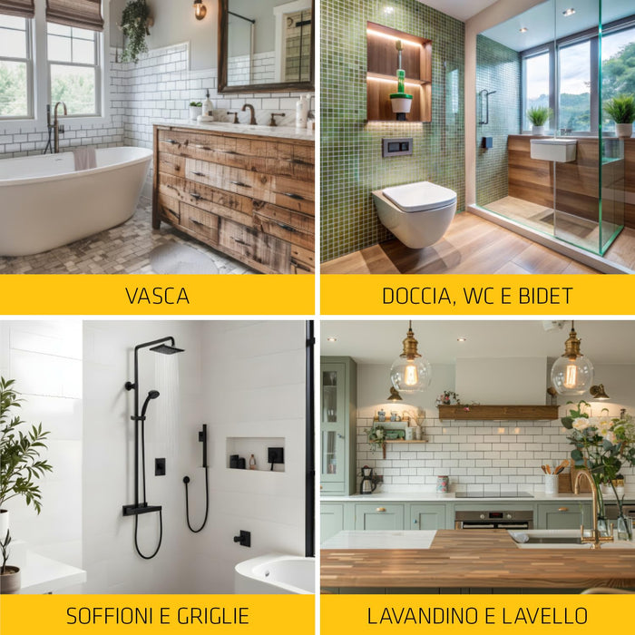 Sika - SikaSeal-170 sigillante siliconico per sanitari bianco e trasparente ml. 300