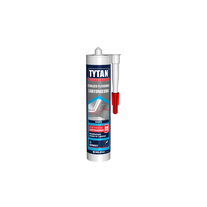 Tytan - Silicone acrilico verniciabile bianco ml. 300 per cartongesso
