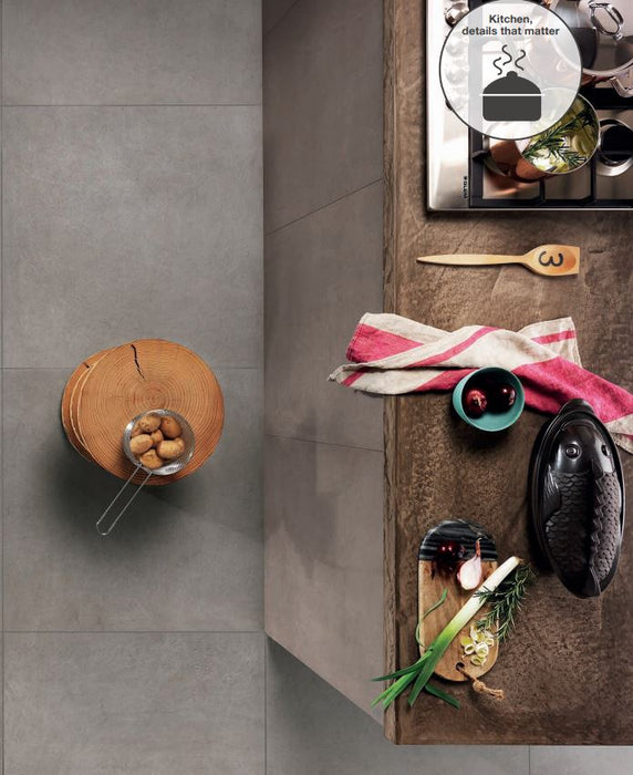 Italgraniti - Pavimento/rivestimento gres porcellanato Spatula Polvere naturale 80x180 rettificato