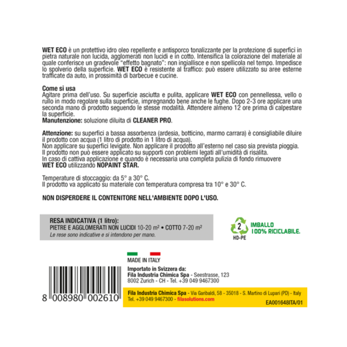 Fila - Wet Eco Protettivo tonalizzante effetto bagnato lt.1