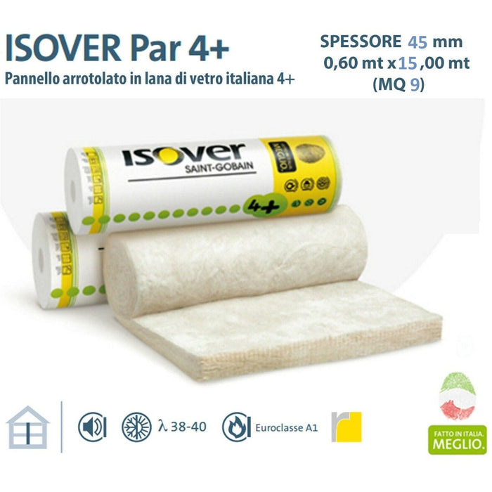 Isover - Acustipar 4+ glass wool rolls for thermal and acoustic insulation