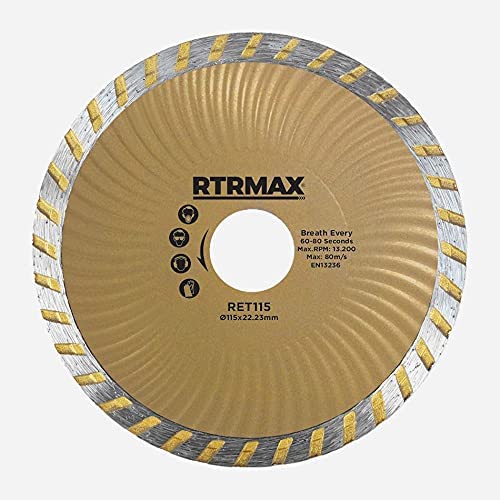Rtrmax - Disco Diamantato Turbo Muratura – Piastrelle RET115